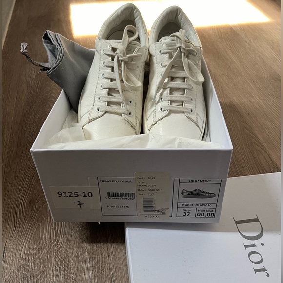 🔥DIOR SNEAKERS WHITE Size 7 - Picture 13 of 13